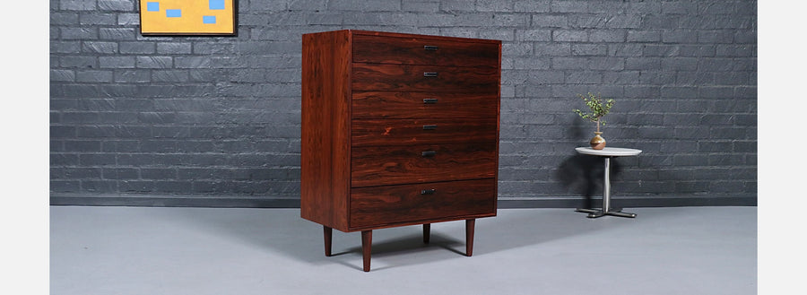 Jack Cartwright Brazilian Rosewood Highboy Dresser for Founders