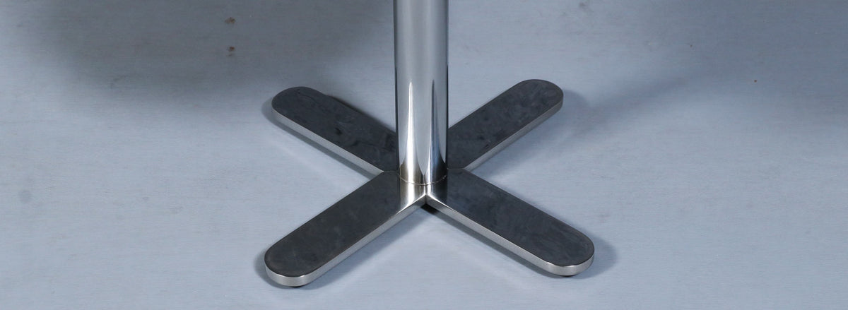 California Modern "Plus" Chrome Side Tables by West Coast Industries