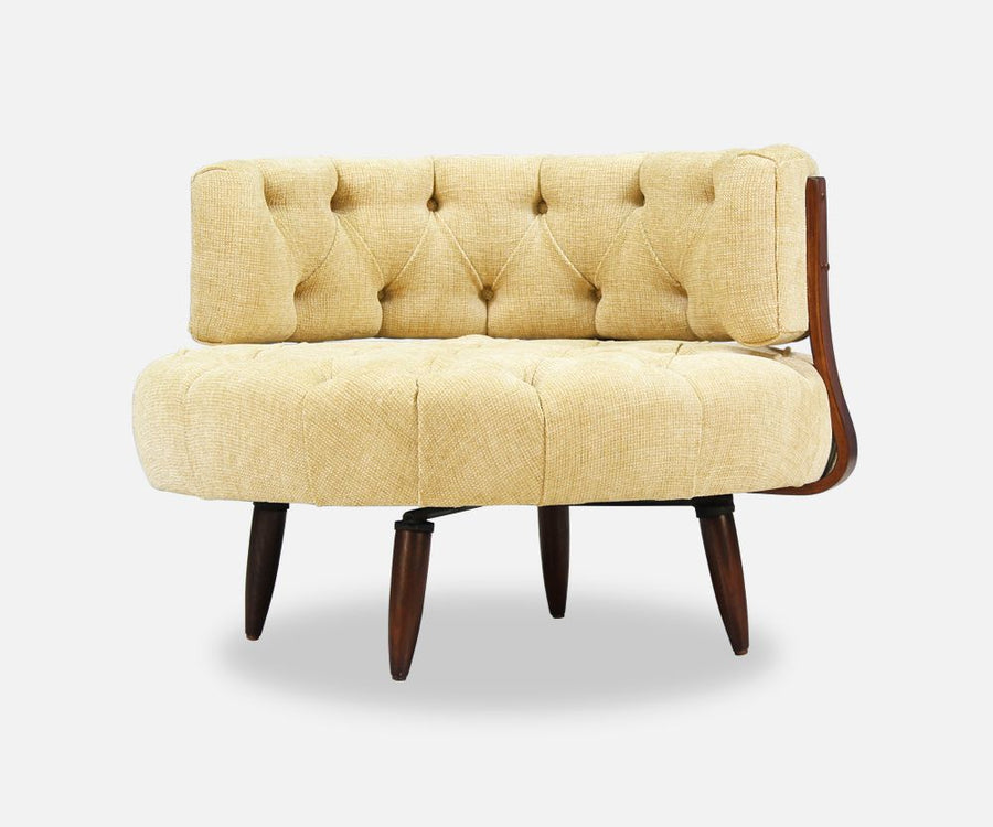 Adrian Pearsall Swivel Tufted Chair for Craft Associates