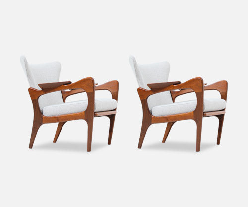 Adrian Pearsall Model 2291-C Lounge Chairs for Craft Associates