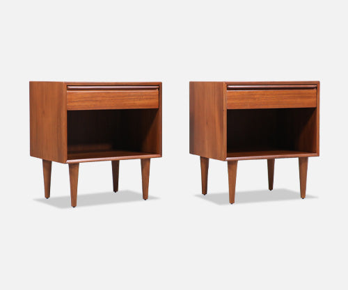 Mid-Century Modern Teak Night Stands by Westnofa 