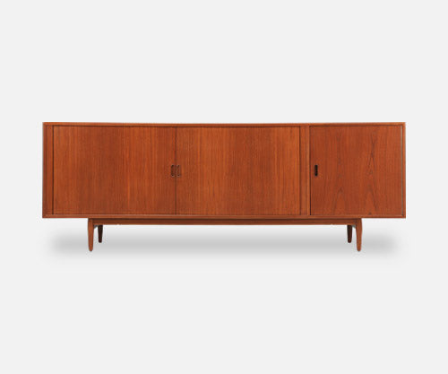 Arne Vodder Tambour-Door Teak Credenza for Sibast Møbler 