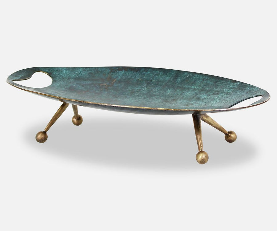 Maurice Ascalon Verdigris Bronze Tray for Pal-Bell Co.