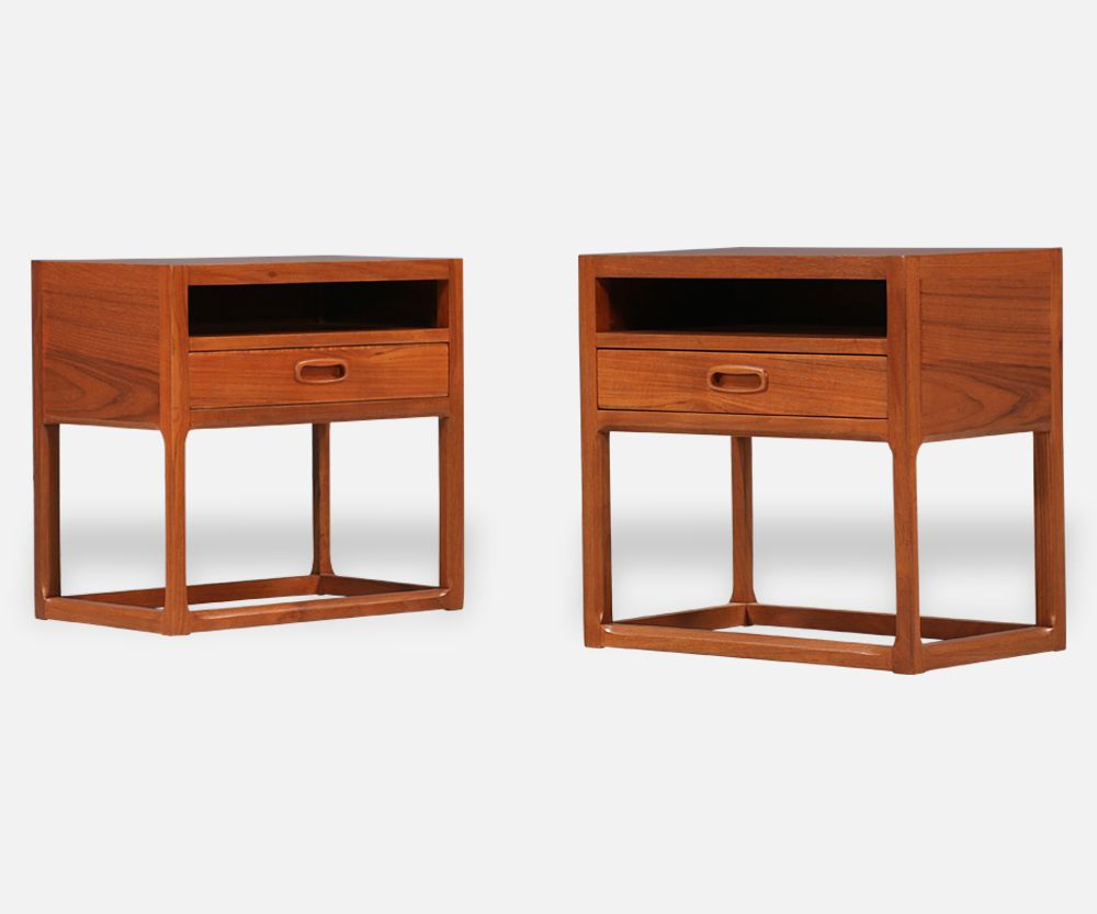 Aksel Kjersgaard Teak Night Stands for Odder Møbler