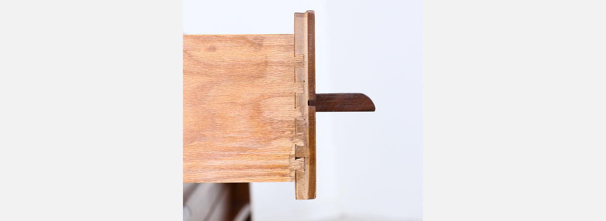 Mid-Century Modern Curved-Front Walnut Dresser by United Furniture