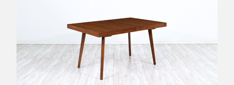 Stanley Young Expanding Walnut Dining Table for Glenn of California