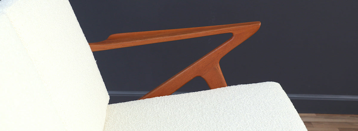 Poul Jensen Teak Love Seat Sofa for Selig