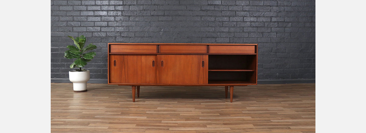 Mid-Century Modern Teak Credenza by Punch Design