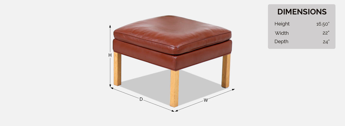 Børge Mogensen Model-2204 Cognac Leather Wing Chair for Fredericia Stolefabrik