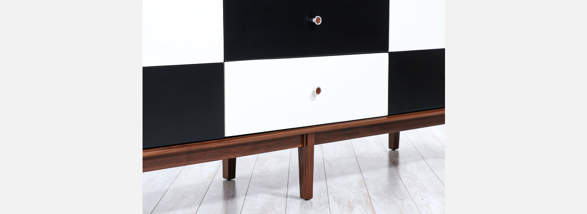 Milo Baughman Two-Tone Lacquered Dresser for Glenn of California