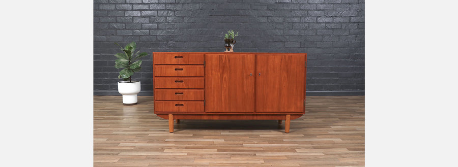 Danish Modern Teak Credenza by Herluf Agergaard 