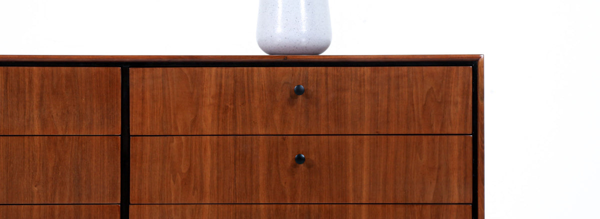 Jack Cartwright 12-Drawer Walnut Dresser for Founders Co.