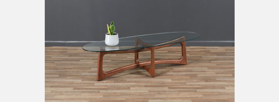 Adrian Pearsall 2454-TGO Sculpted Walnut Coffee Table 