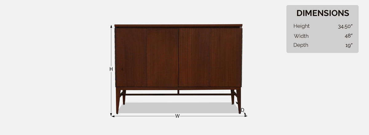 Paul McCobb "Irwin Collection" Credenza w/ Bi-Folding Doors 
