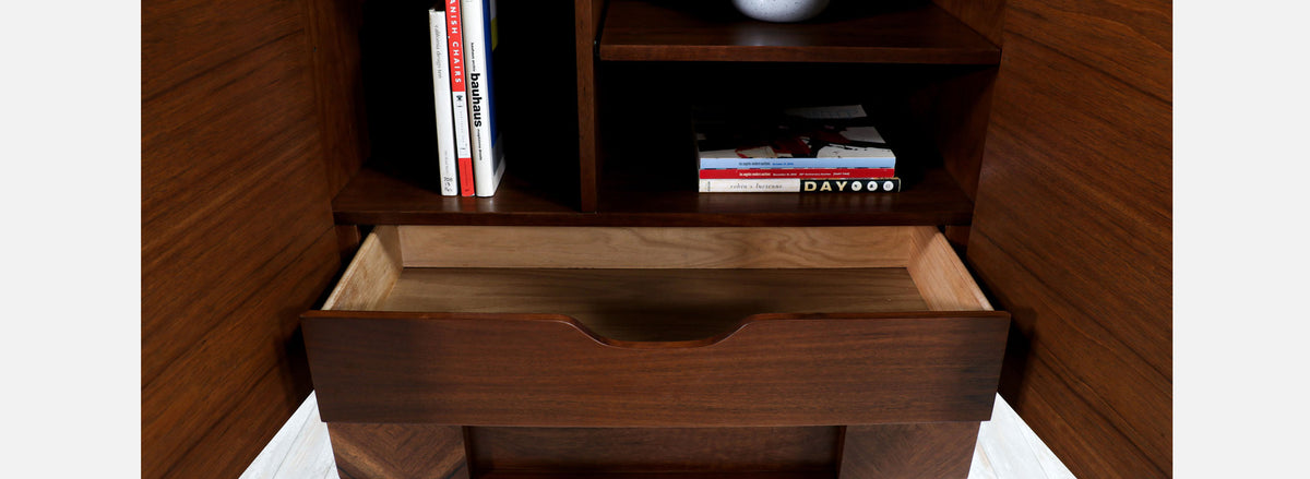 Mid-Century Modern "Stacatto" Geometric Highboy by Lane Furniture Co.