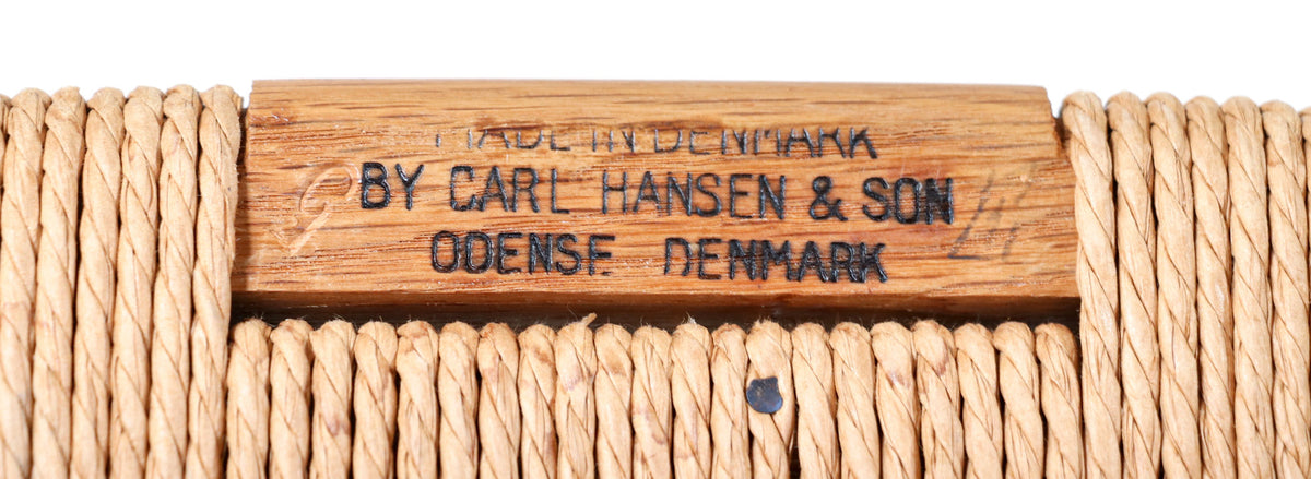 Classic Hans J. Wegner "Wishbone" Oak Arm Chair for Carl Hansen & Søn