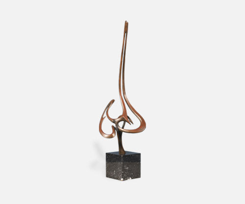 Bob Bennett Bronze Abstract Sculpture 
