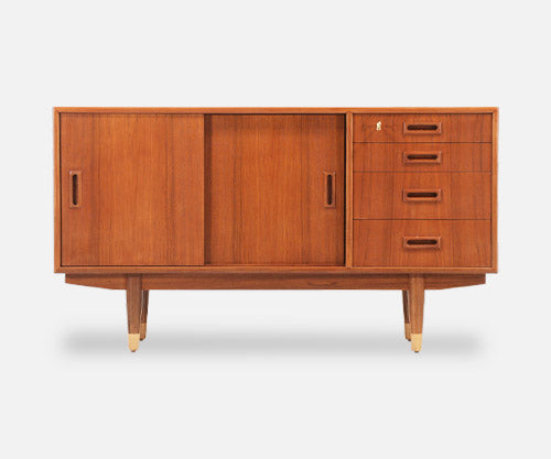 Børge Mogensen Compact Teak Credenza for Søborg Møbler
