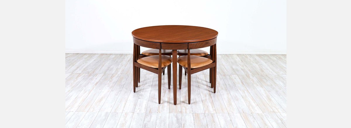 Danish Modern "Roundette" Teak Dining Set by Hans Olsen