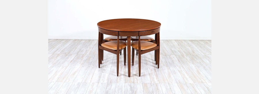 Danish Modern "Roundette" Teak Dining Set by Hans Olsen