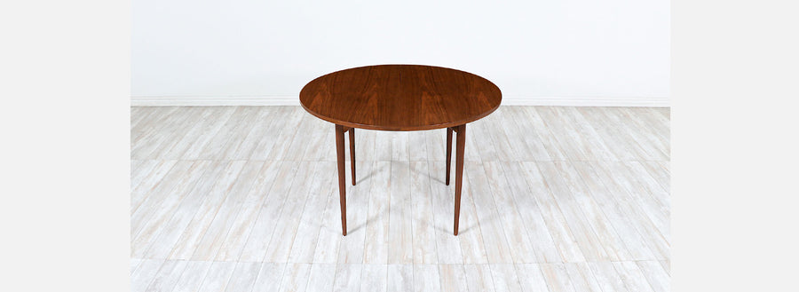 John Keal Expanding Walnut Dining Table for Brown Saltman