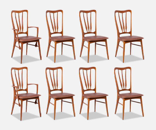 Niels Koefoed "Ingrid" Teak Dining Chairs for Koefoeds Hornslet