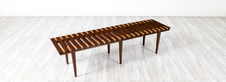 Mid-Century Two-Tone Bench / Table by John Keal for Brown Saltman