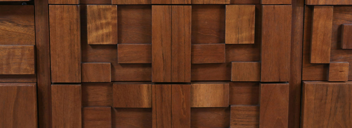 Mid-Century Modern "Staccato" Brutalist Dresser by Lane 