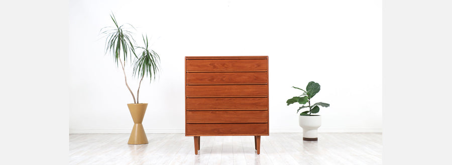 Mid-Century Modern Teak Chest of Drawers by Westnofa