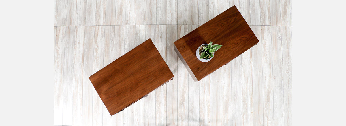 Jack Cartwright Walnut Night Stands for Founders Co. 