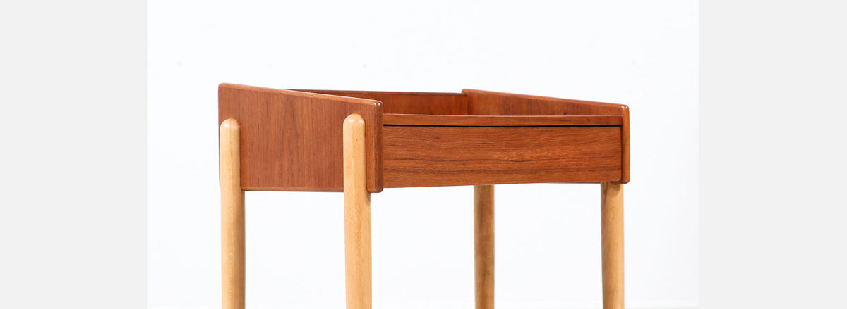 Børge Mogensen Teak & Oak Night Stand for Søborg Møbler