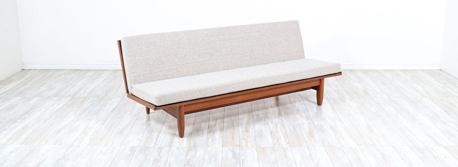 Danish Modern Convertible Teak Sofa Daybed 