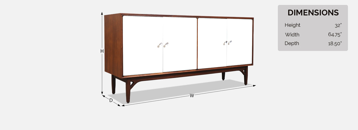 Greta M. Grossman Two-Toned Lacquered Credenza for Glenn of California