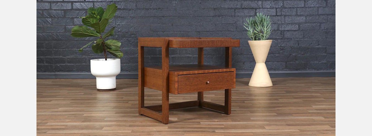 California Modern Two-Tier Night Stand by Paul Laszlo
