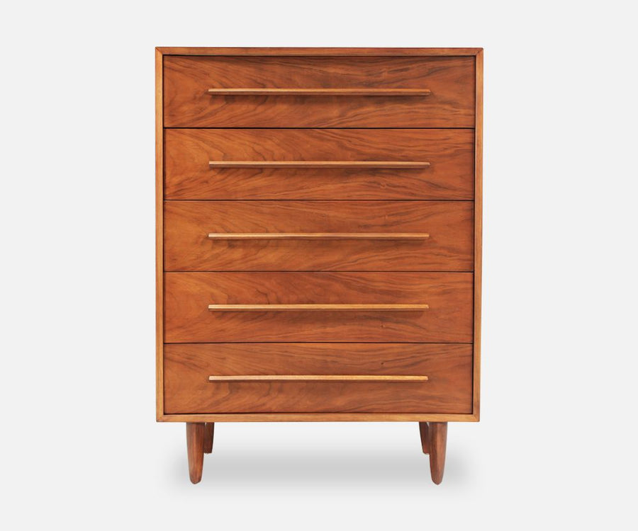 T.H Robsjohn-Gibbings Walnut Chest of Drawers for Widdicomb