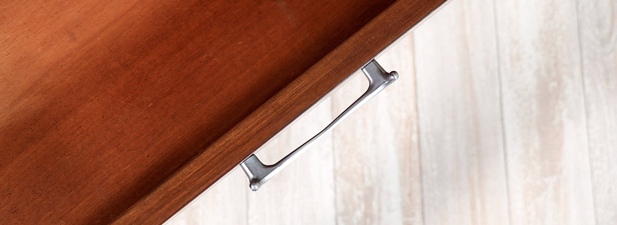 Milo Baughman Chest of Drawers with Chrome Handles for Drexel
