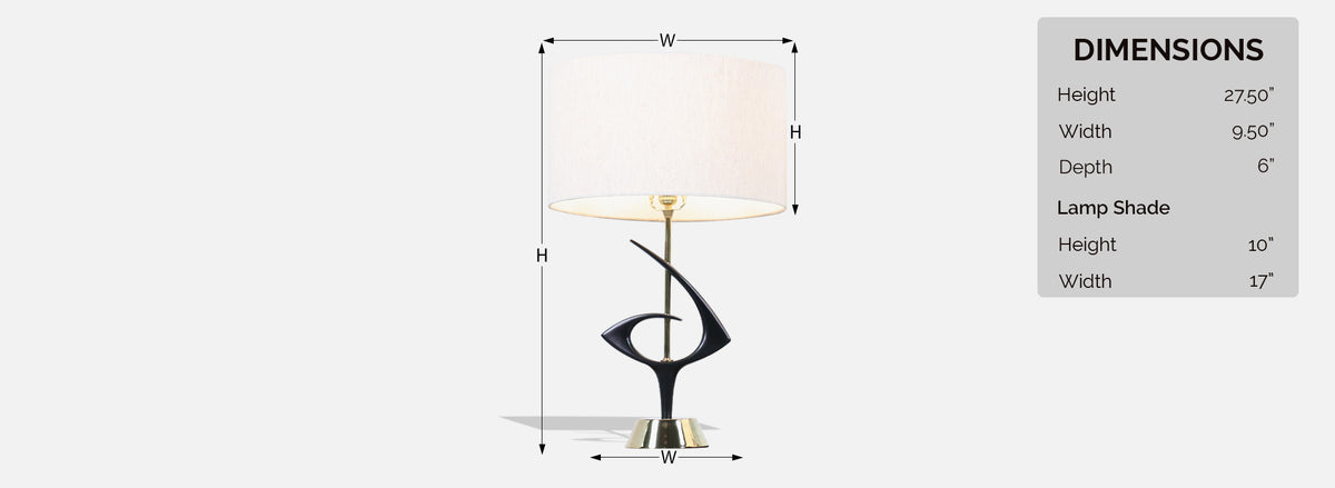 Mid-Century Modernist Sculpted Brass Table Lamps by Rembrandt Lamp Co