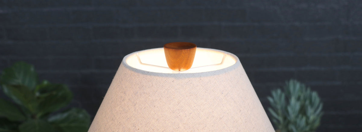 Mid-Century Grey Ceramic Table Lamp by Jane & Gordon Martz