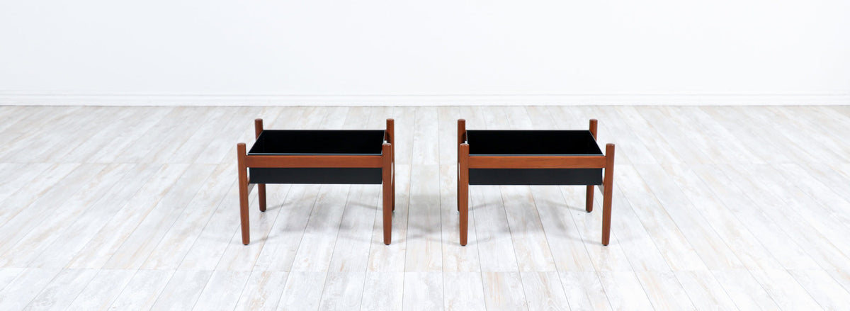 Hugo Frandsen Floating Teak Planters for Spøttrup Stolefabrik 