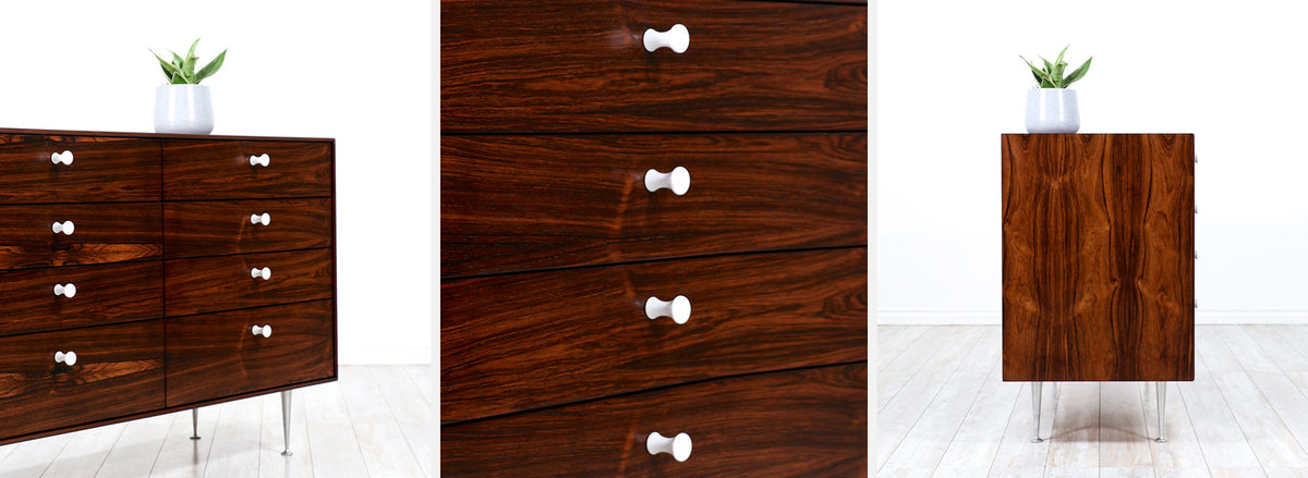 George Nelson "Thin Edge" Model-5221 Rosewood Dresser for Herman Miller