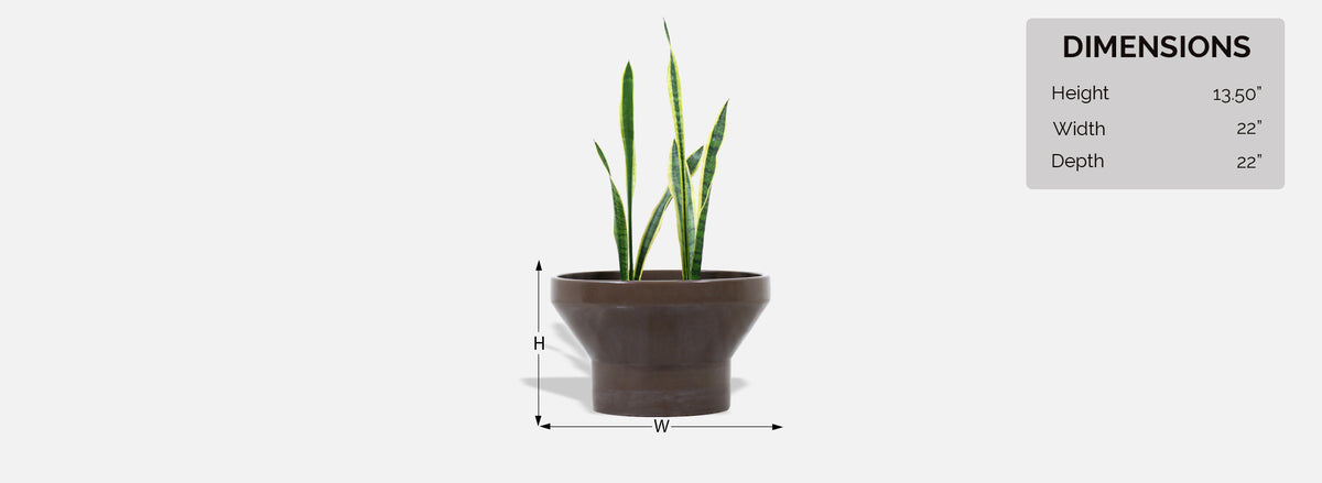 Paul McCobb M-3 Brown Ceramic Glaze Planter for Architectural Pottery