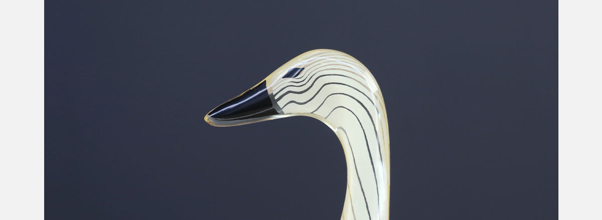 Abraham Palatnik Lucite Optic Art Swan Sculpture