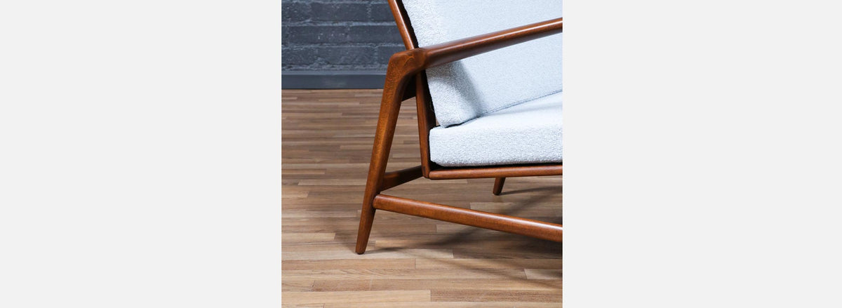 Mid-Century Reclining Lounge Chair by Ib Kofod-Larsen for Selig