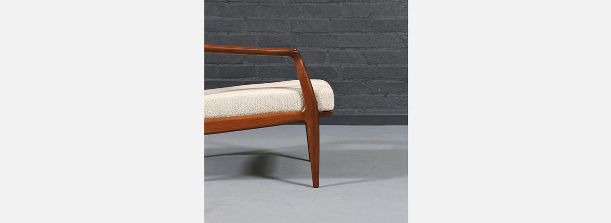 Milo Baughman Sculpted Walnut Lounge Chair for Thayer Coggin