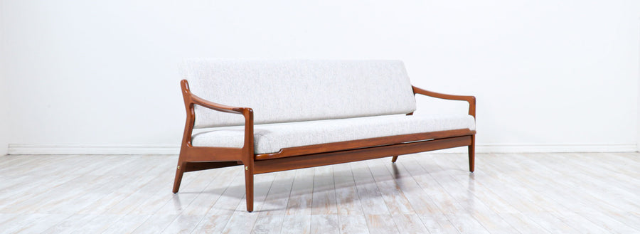 Arne Wahl Iversen Teak Convertible Daybed Sofa for Komfort 