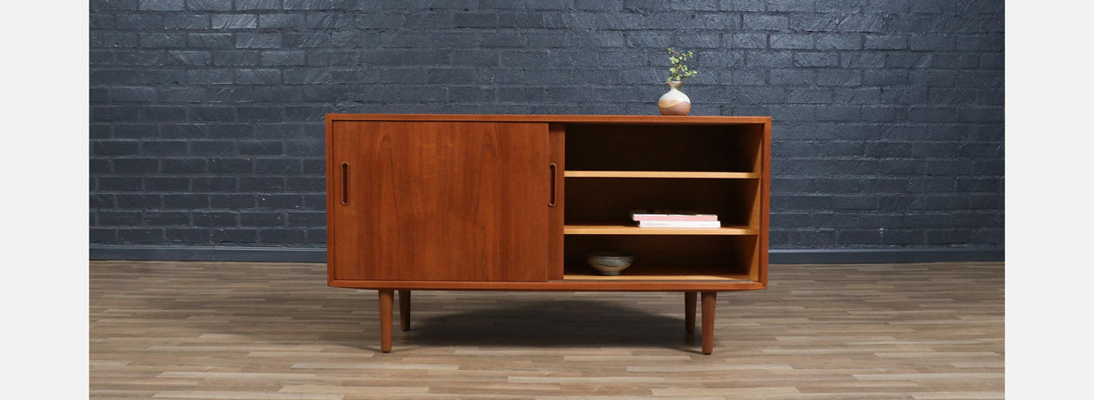 Danish Teak Credenza by Carlo Jensen for Hundevad