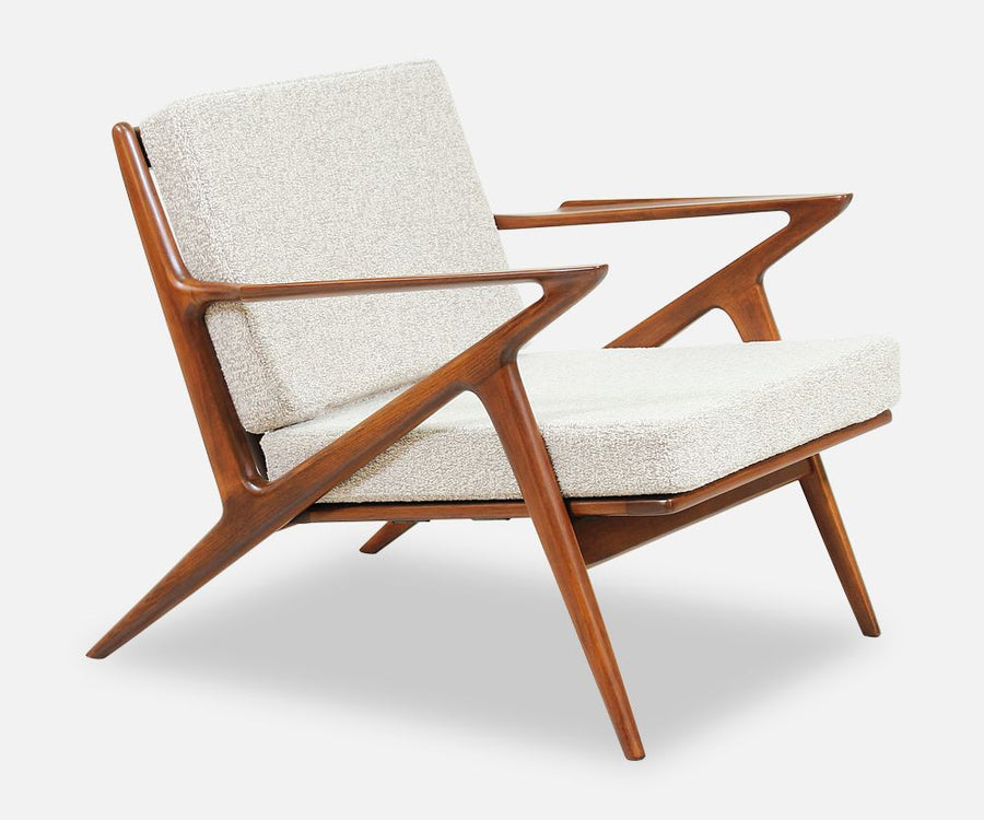 Danish Modern `Z` Lounge Chair by Poul Jensen for Selig