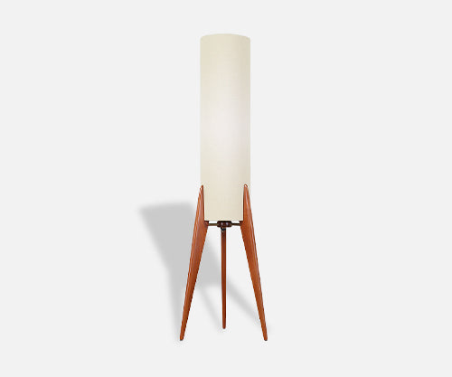 Danish Modern Tripod Teak Table Lamp