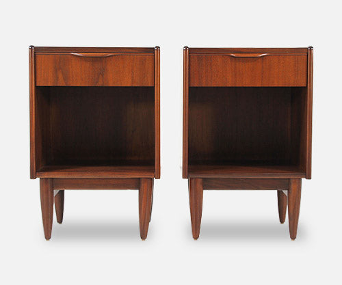 Danish Modern Walnut Night Stands