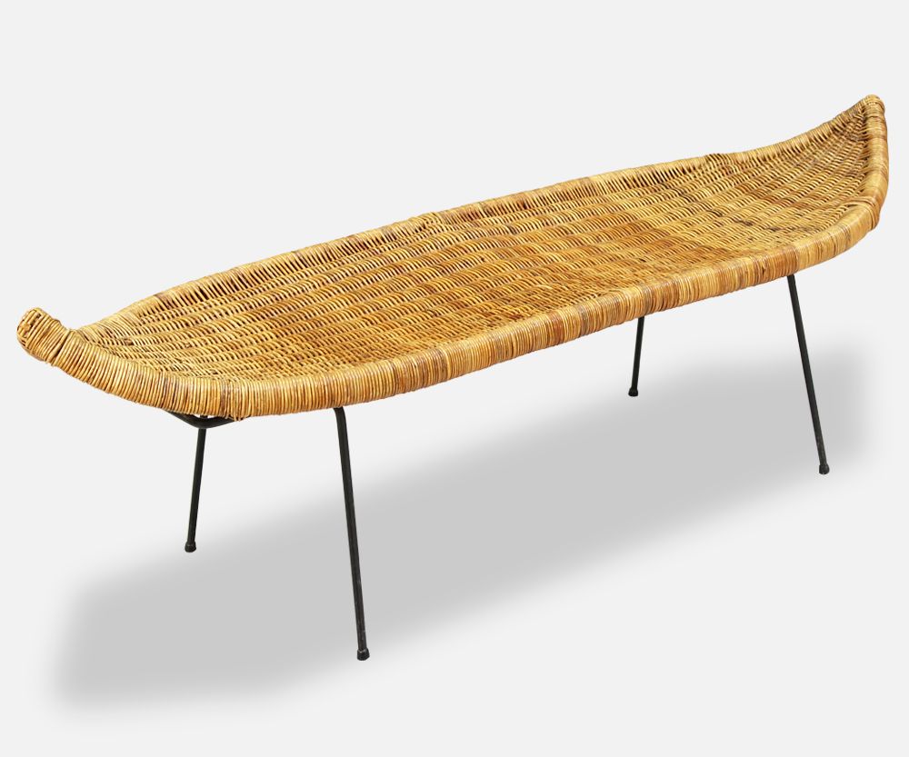 Danny Ho Fong Woven Cane Bench for Tropi-Cal